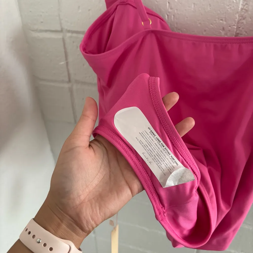 NWT Hutch pink bow one piece swim suit - Image 8