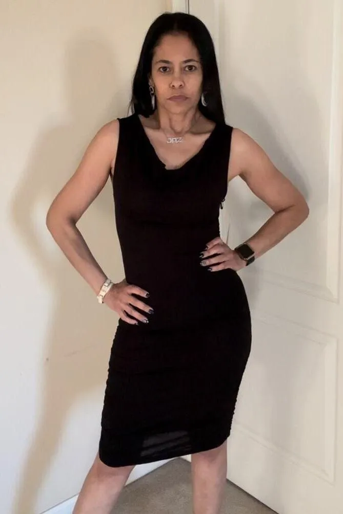 Ambiance Apparel Black bodycon midi dress size S - Image 5