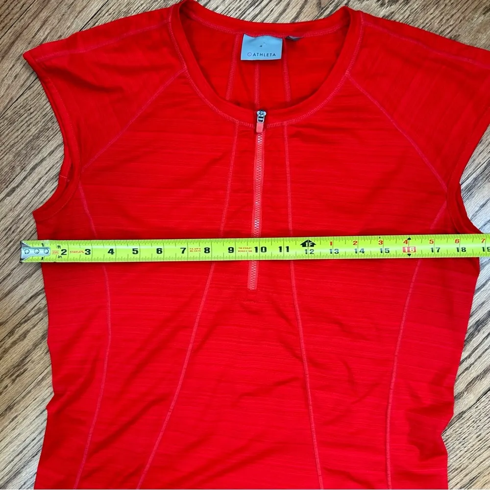 Athleta | Pacifica UPF Tank In Saffron Quarter Front Zip Top Size S - Image 9