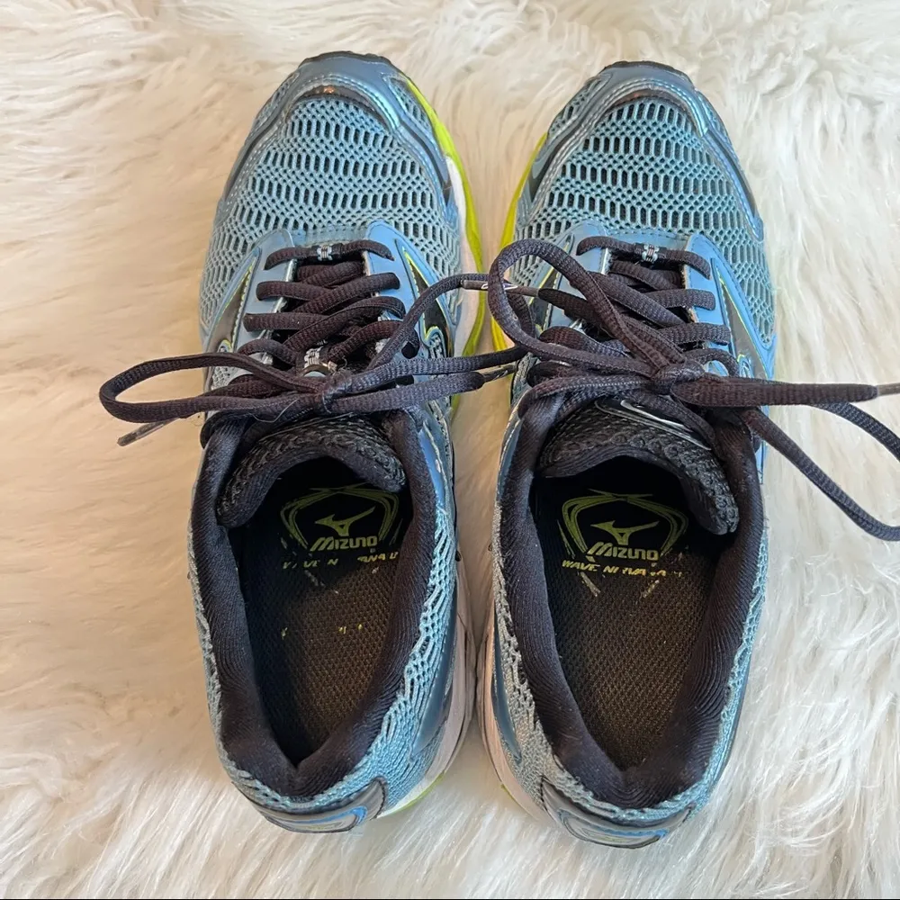Mizuno Sneakers Nirvana 8 Running Shoes Sneakers size W8 Blue Black - Image 4