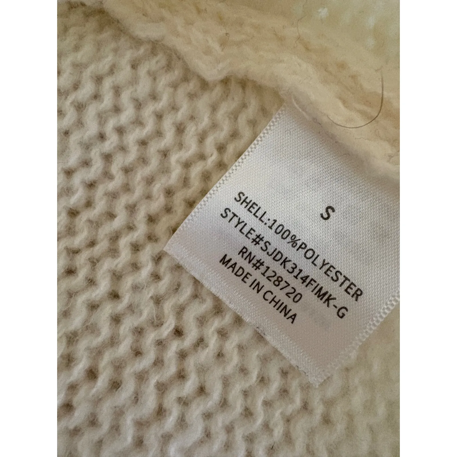 Mi Ami Sweater Womens Size Small Black Heart Crewneck Knit Pullover Ivory - Image 5