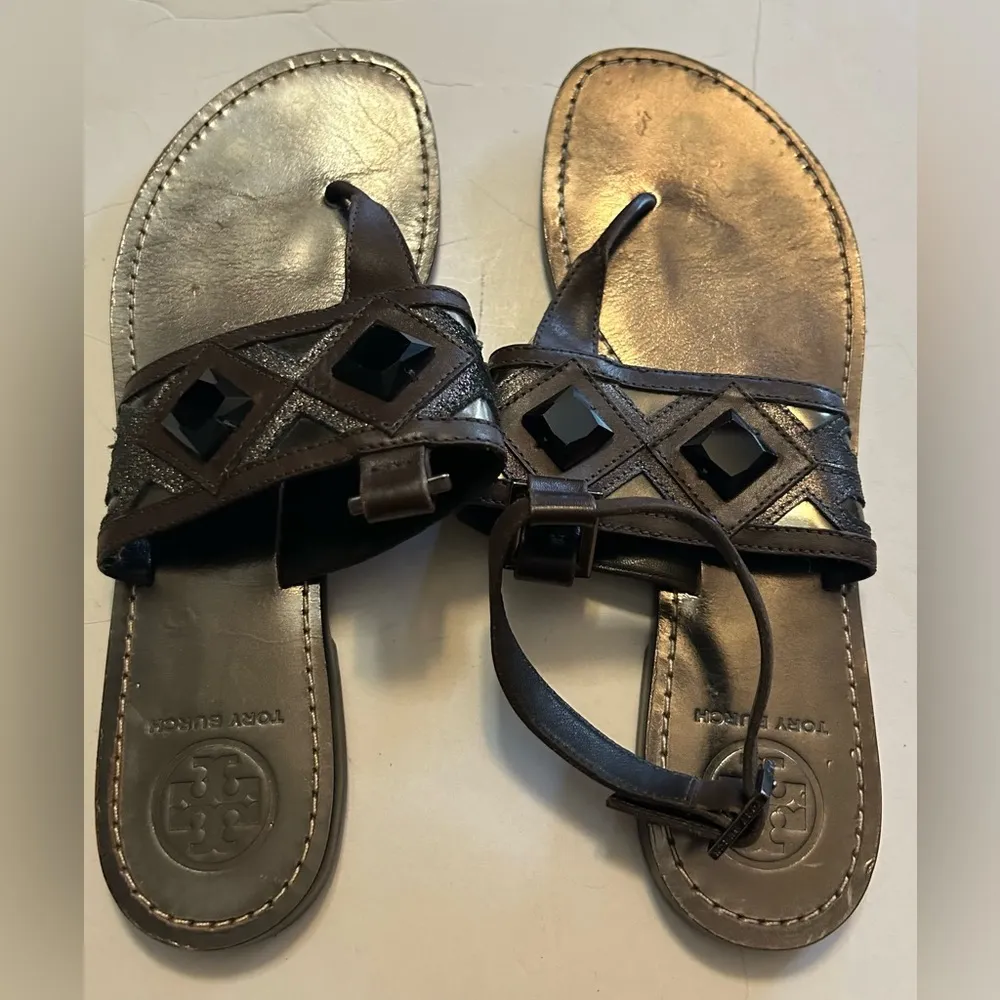 Tory Burch Brown Sandals size 8 - Image 3