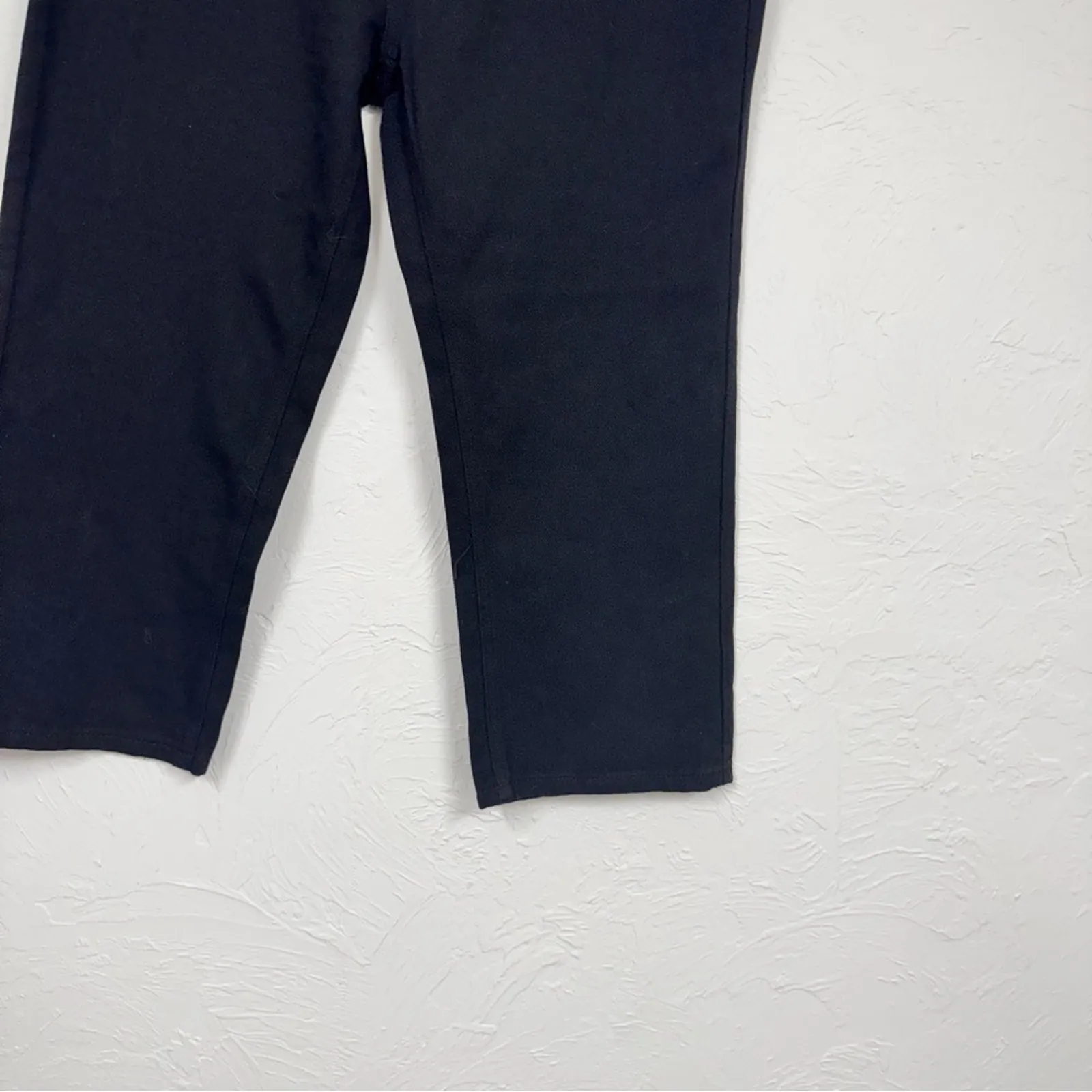 Umgee Black Wide Leg Cropped Jeans Women’s 7 Casual Classic Denim New - Image 2