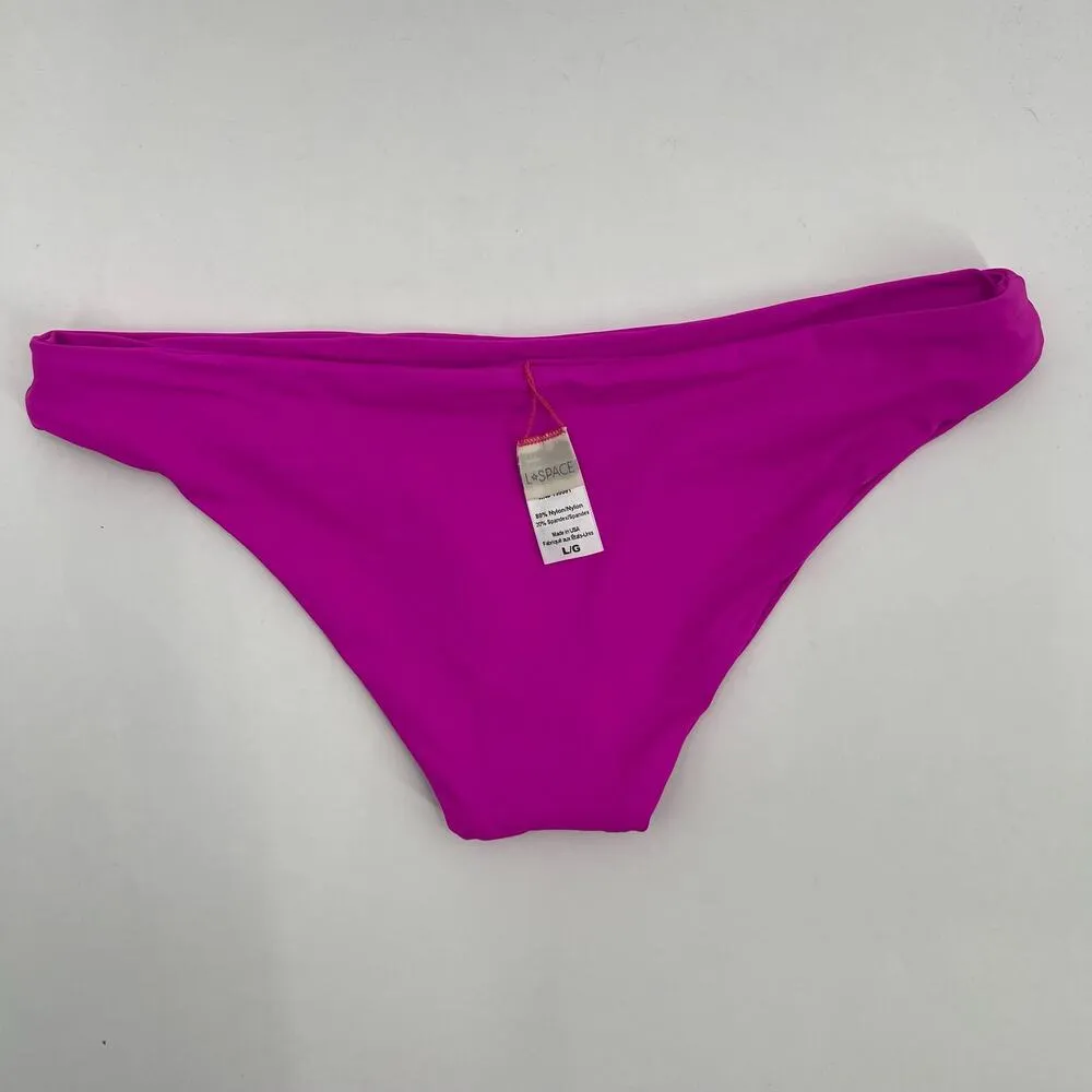 NEW L*SPACE Bikini Bottoms Size Large Camacho Revolve Swim Beach Seamless NWOT - Image 3