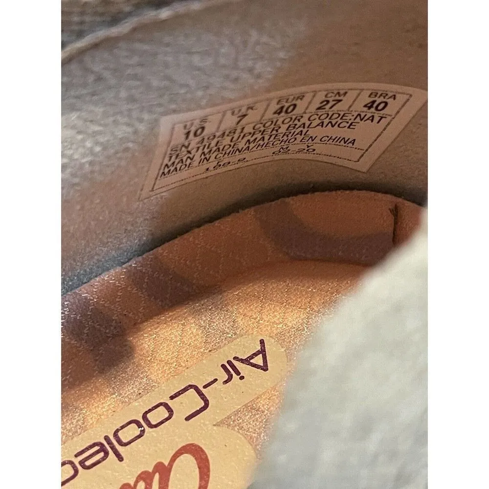 Skechers Womens Seager Stat Beige Air Cooled Memory Foam Slip On Shoes Size 10US - Image 5