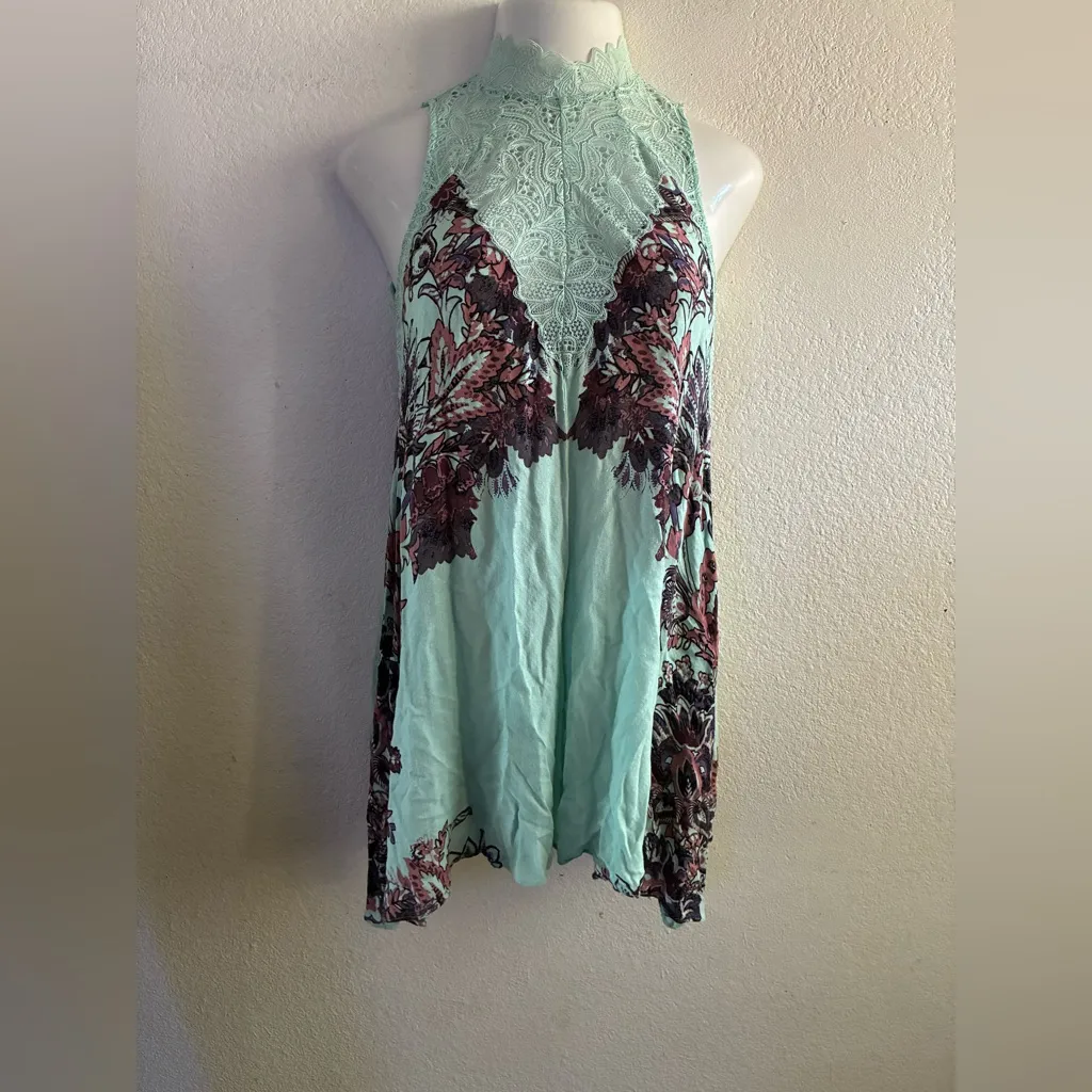 Free People Marsha Lace Printer Swing Slip Dress XS - Image 5