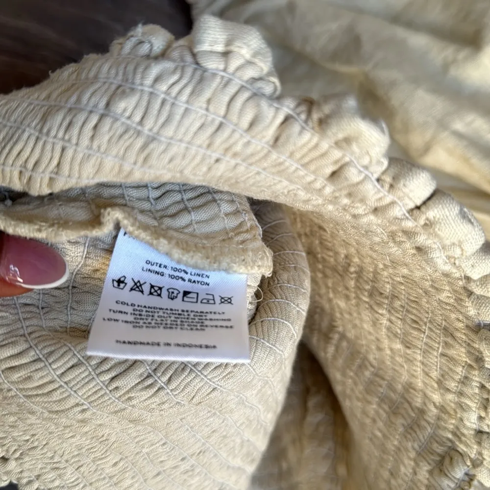 Faithfull the Brand Lisanza Smocked Linen Top 4 - Image 10