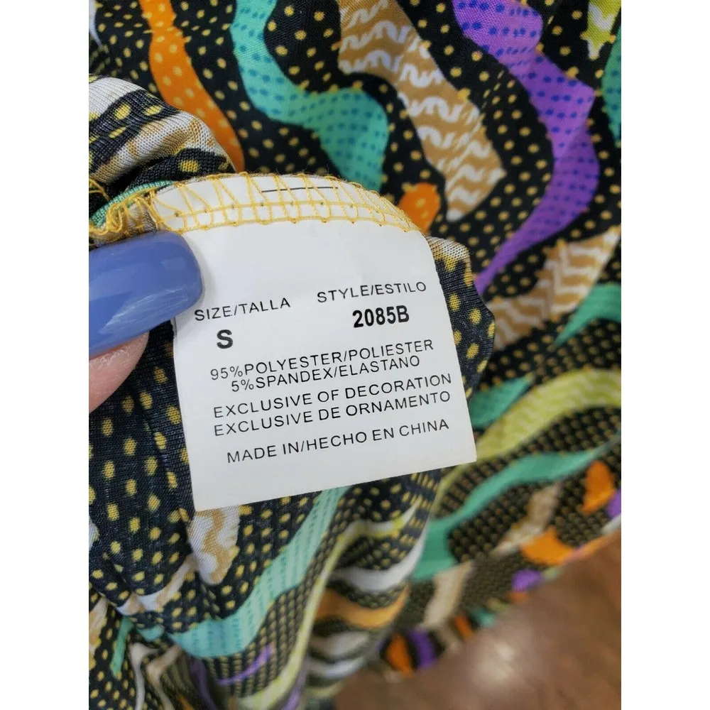 Just Love Women Multicolor Polyester Halter Neck Off Shoulder Long Maxi Dress S - Image 10