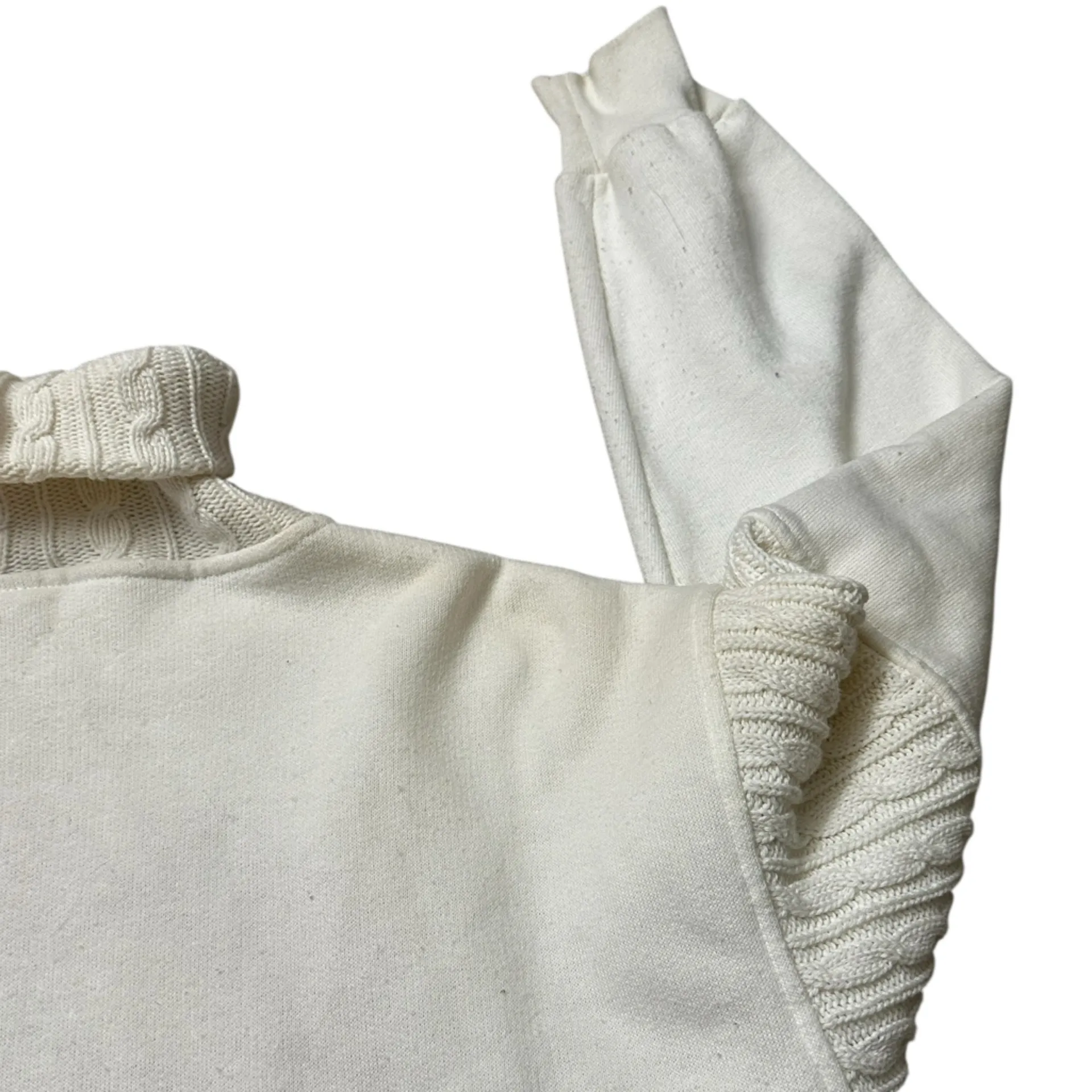 Vintage Spirit Cliff Engle SF 49ers Turtleneck Sweatshirt 90s Size Large White - Image 12