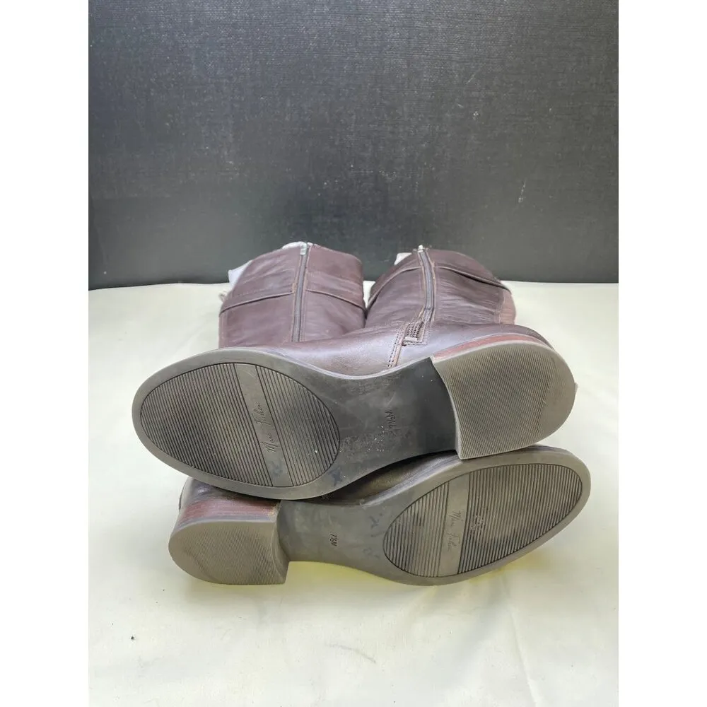 Mark Fisher Women's Brown Leather Riding Boots/Shoes Size 7.5M SKU 5819 - Image 6