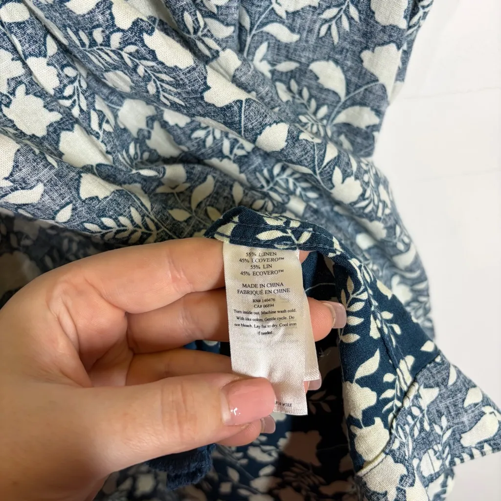 Faherty Gemina Pintuck Dress Size XXL - Image 10