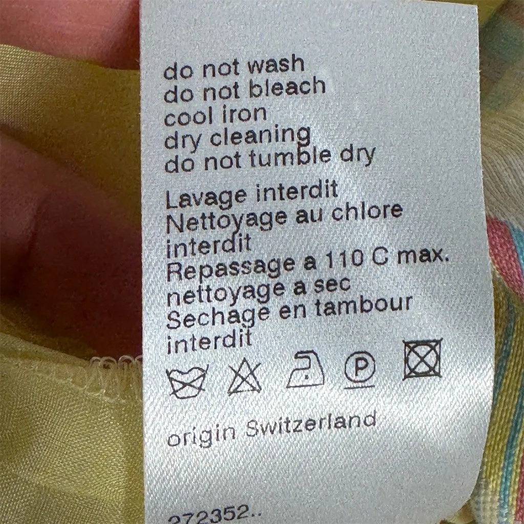 Akris Punto Cotton Skirt Womens Size 12 Lined with Pockets Zip Closure - Image 8