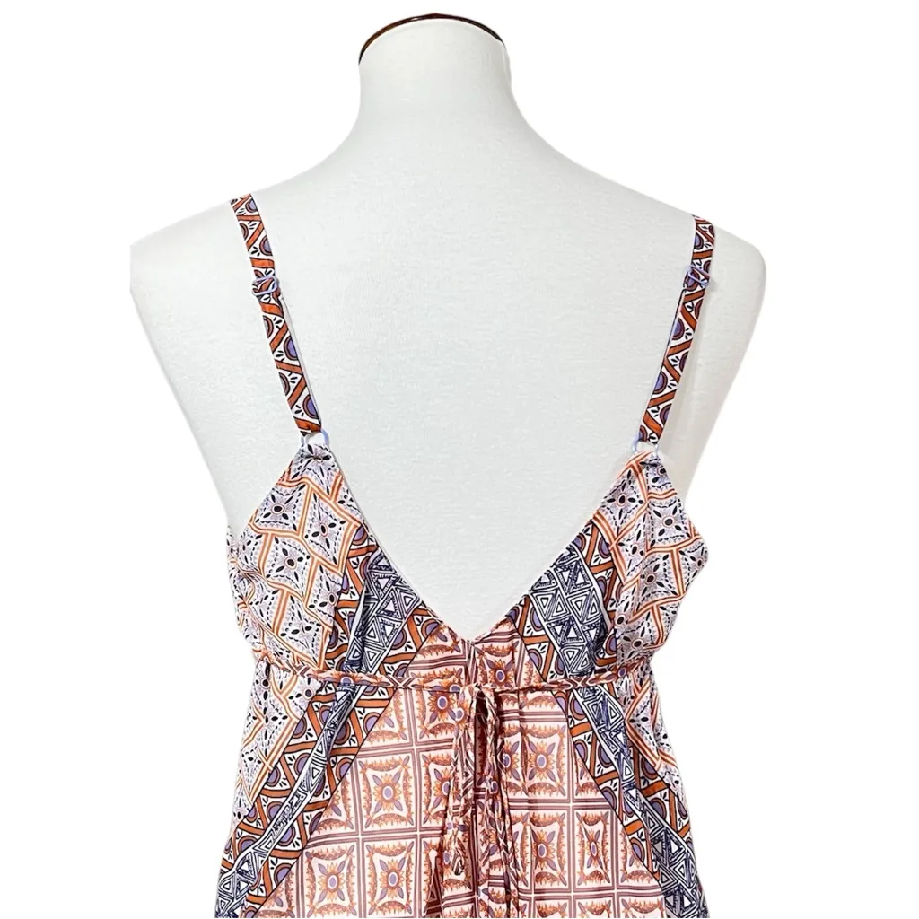 Oscar de la Renta Pink Label Orange/Blue  Chemise/Dress Size Large - Image 5