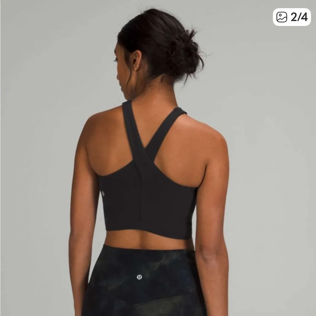 Lululemon 🖤✨  Nulu™ Wrap Front Long Line Bra – Black 🧘‍♀️ - Image 6