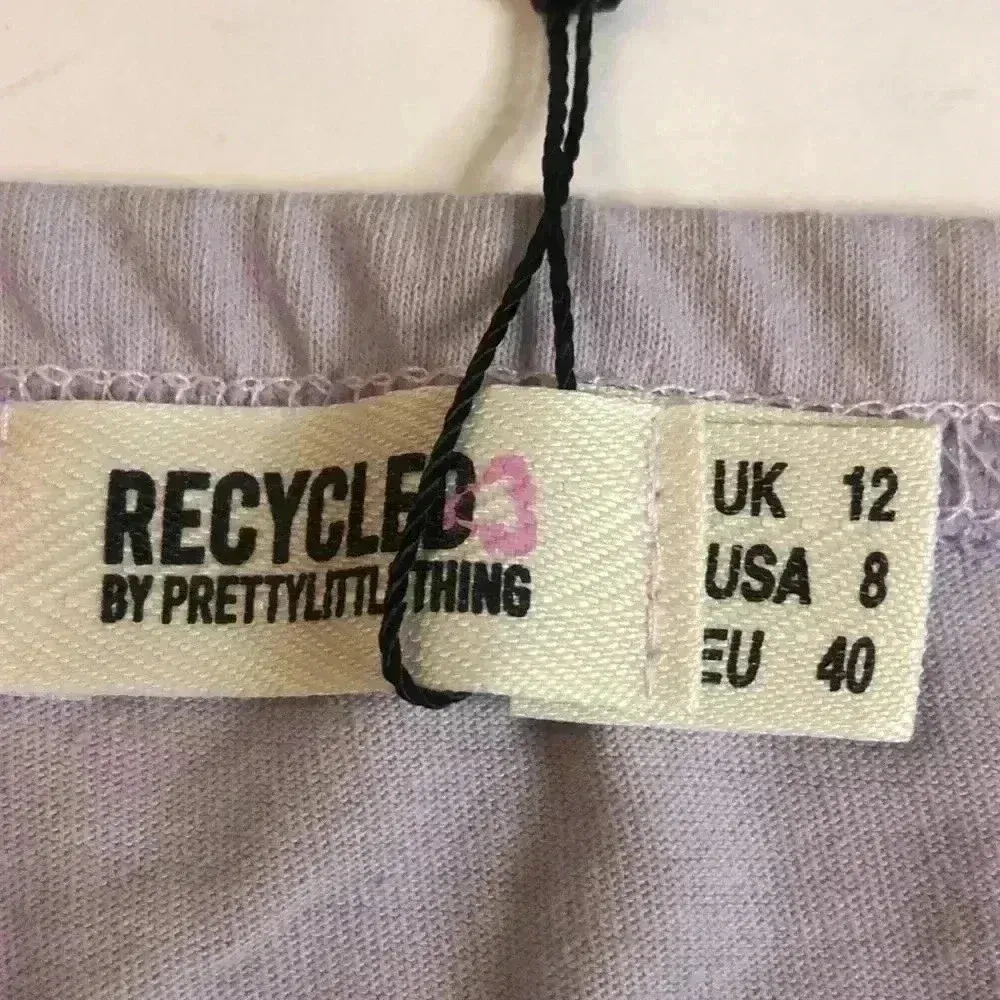 Prettylittlething pale violet bandeau crop top 8 NWT - Image 2