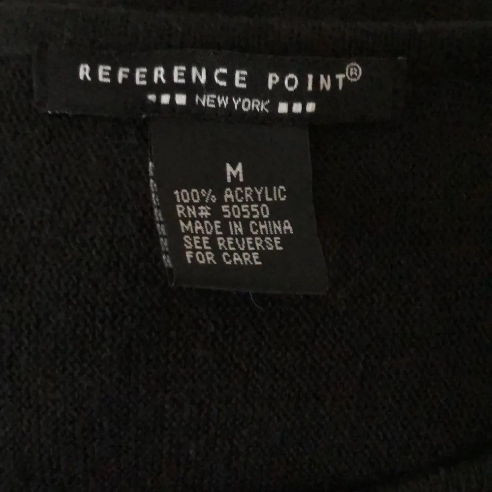 knit sweater top striped dolman sleeve lightweight black white M - Image 5