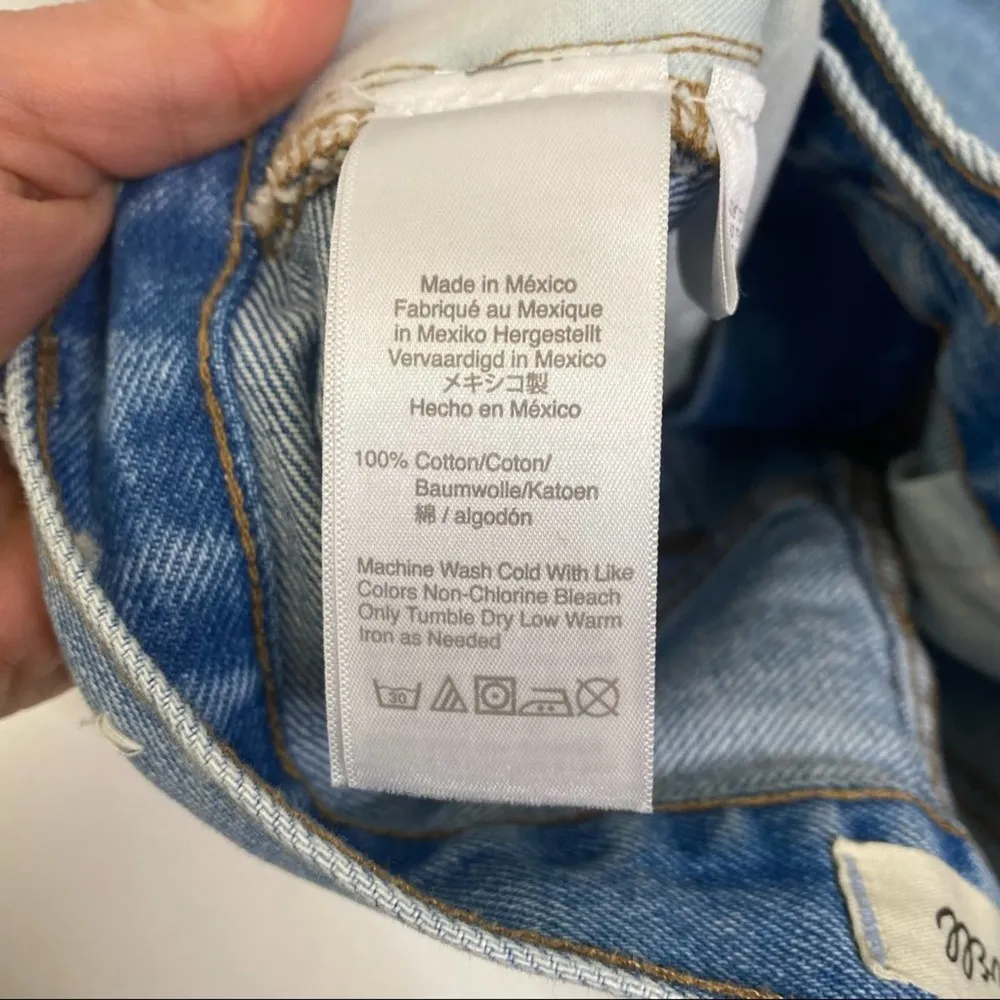 Madewell High Rise Long Jean Shorts Hedrick Wash 24 - Image 4