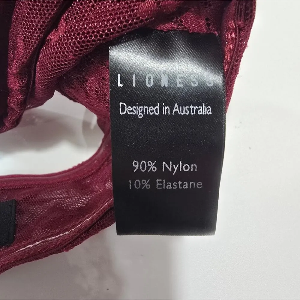 LIONESS Delilah BRALETTE in Burgundy - Image 7