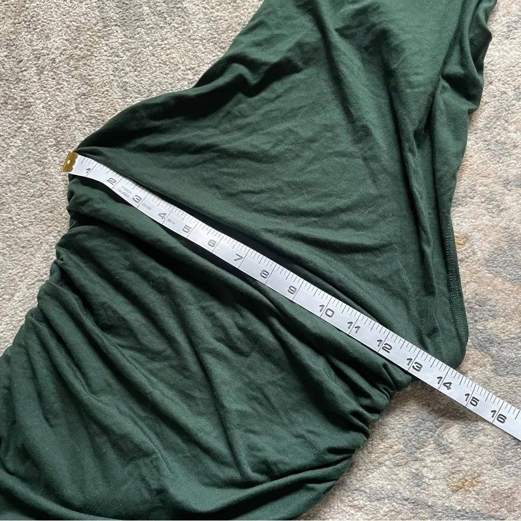 Reformation Jazlyn Knit Halter Maxi Dress Forest Green Size Small - Image 7