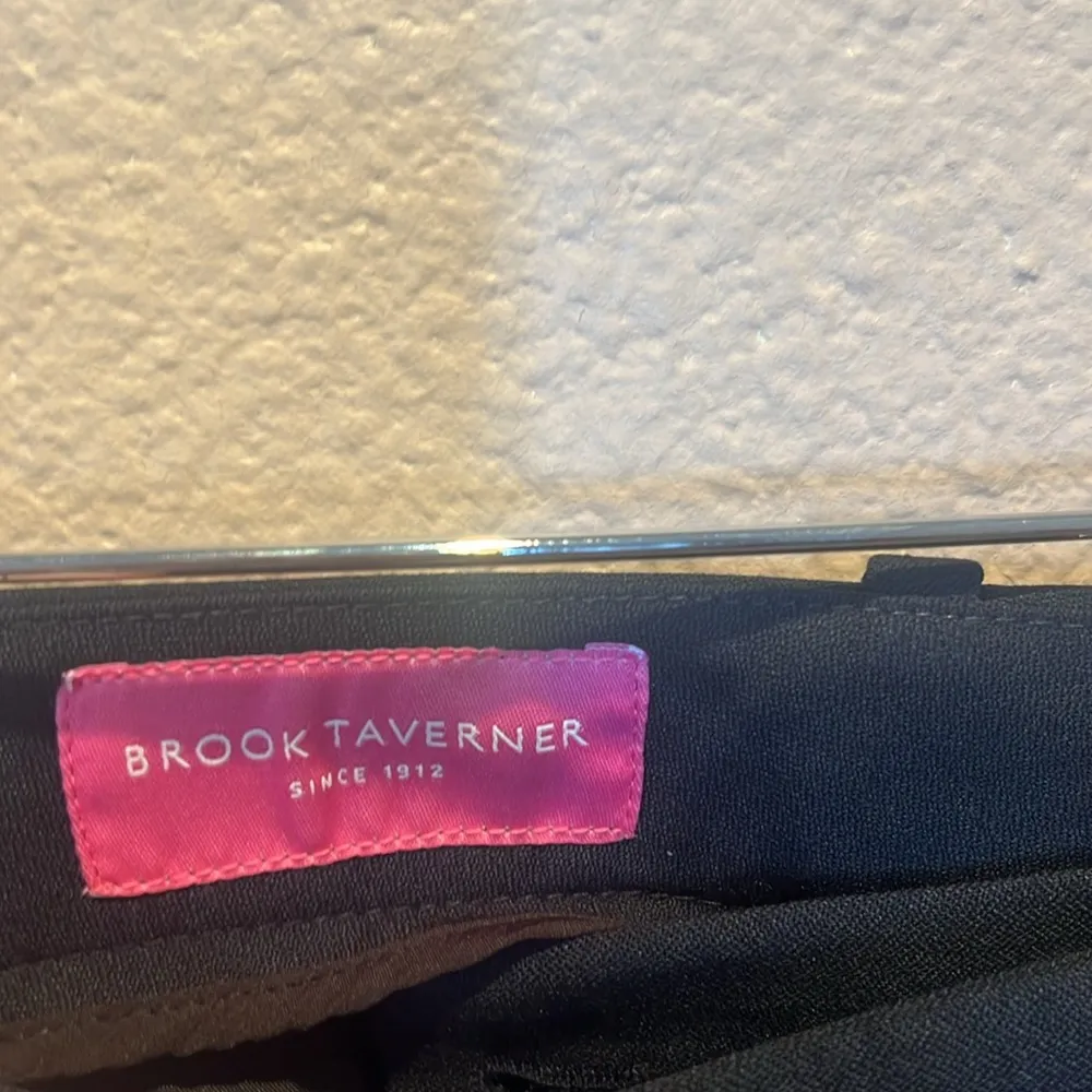 New Brook Taverner Astoria Tailored Leg Pant Size 18L Wool Blend Navy Blue NWT - Image 7