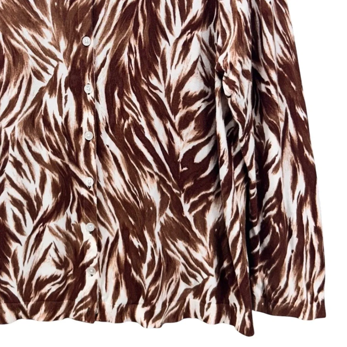 Talbots Cardigan‎ Sweater Brown 2X - Image 4