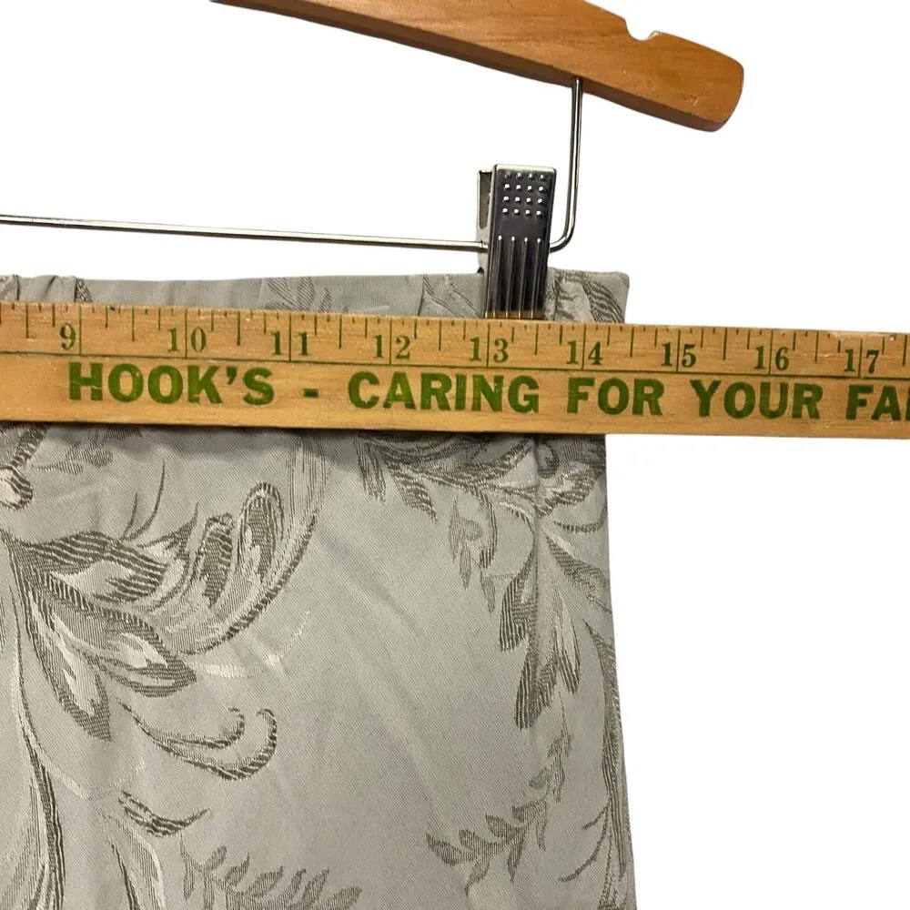 Vintage Y2K Large Long Skirt Gray Embroidered Classic 90 Normcore Maxi Academia - Image 5