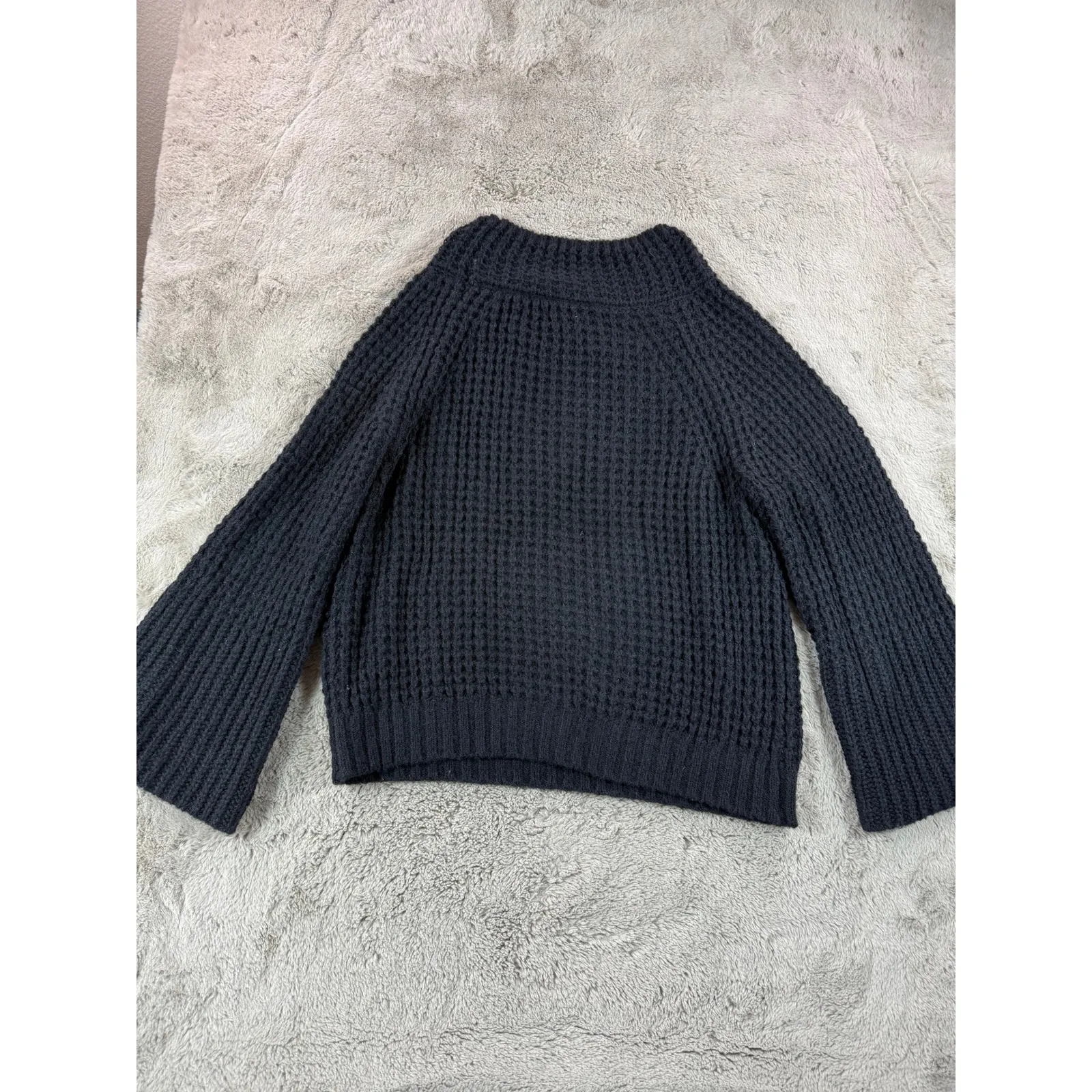 Maeve by Anthropologie Waffle Knit Mock Neck Dionne Bell - Image 5