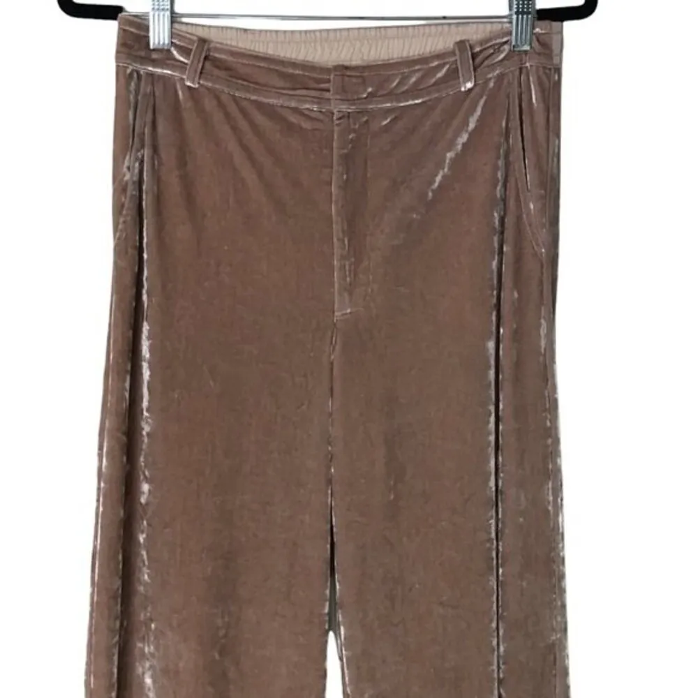 David Lerner New High Rise Velvet Lounging Pants Womens Size Small - Image 2