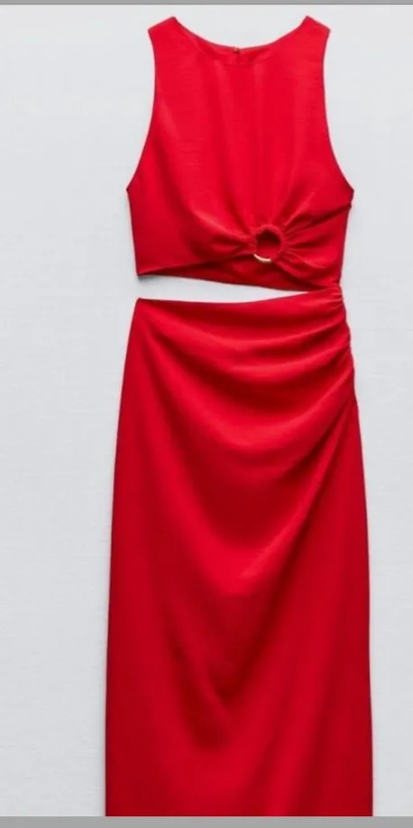 ZARA Midi Dress red - Image 2