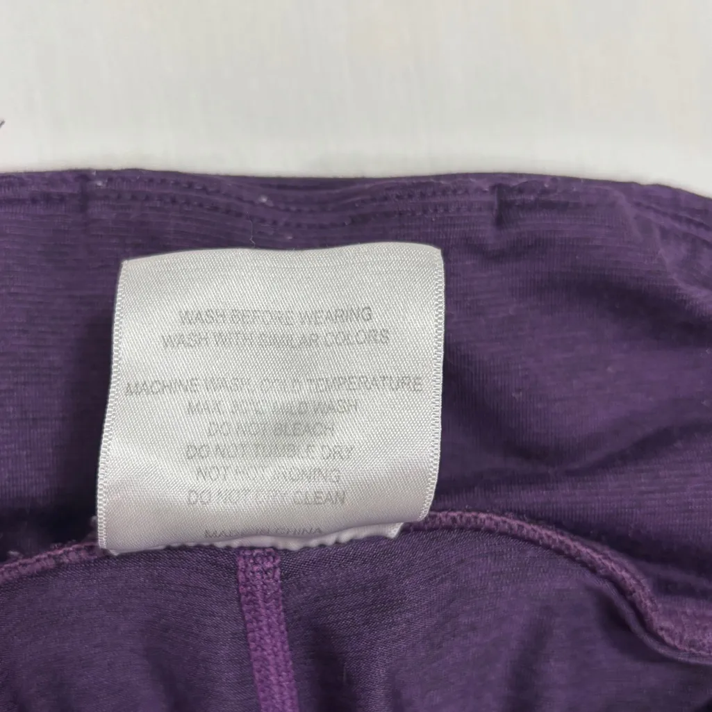 Zyia Active Hi-Rise Legging Womens M Purple Plum Side Pockets 7/8 Athletic Gym - Image 10