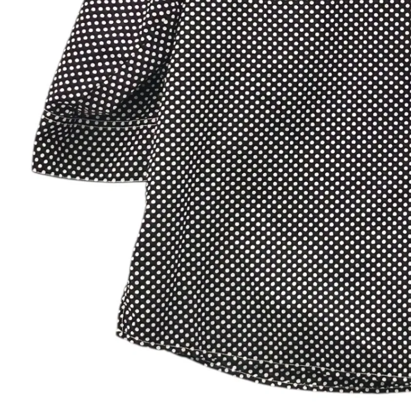 Foxcroft  Polka Dot‎ Button Up Top Black 18W - Image 5