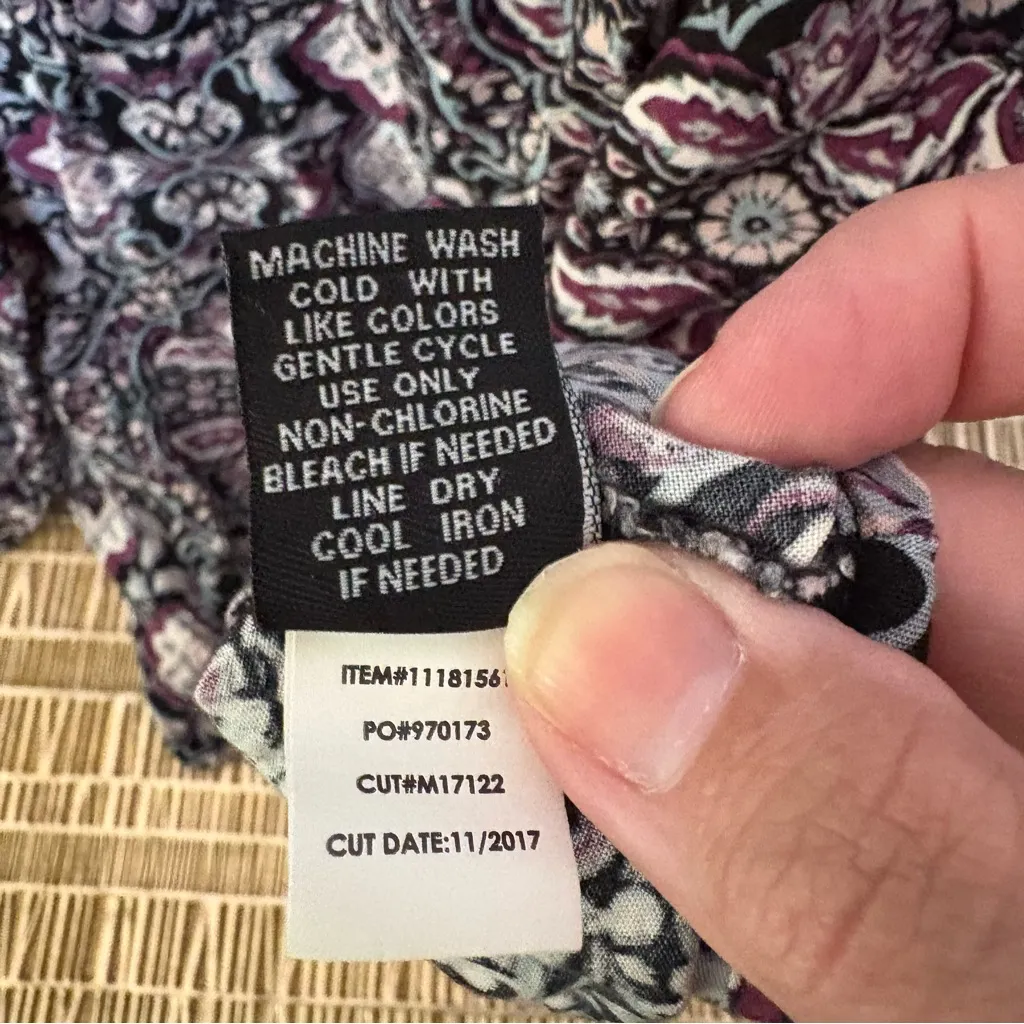 Torrid Crisscross Back Boho Midi Dress Size 3 Purple‎ Medallion Print - Image 7