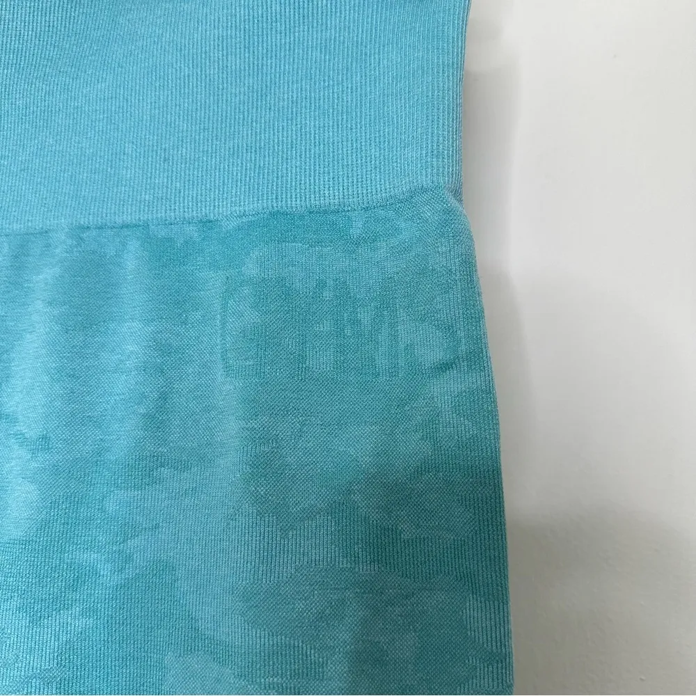 Gymshark Adapt Camo Leggings in Aqua Blue - Image 5