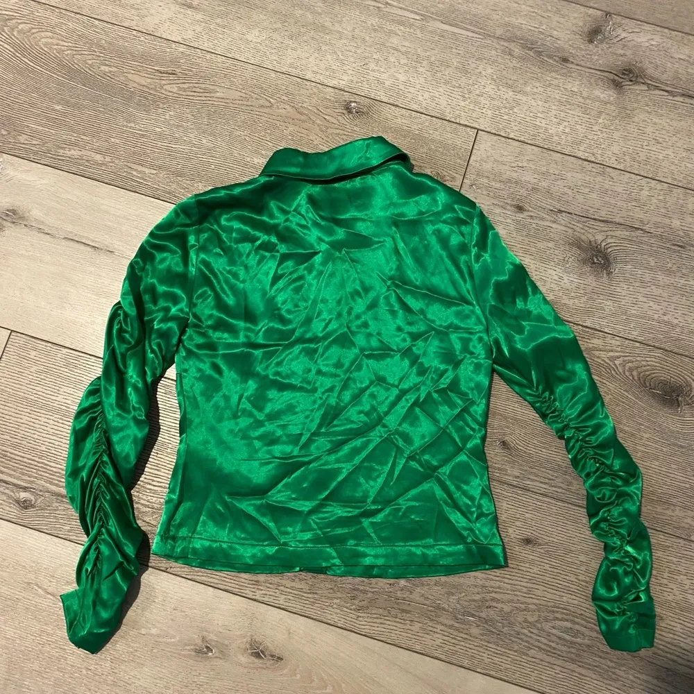 ZARA  Satin button-down shirt - Image 2