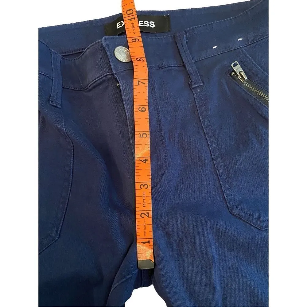 Express Stretch Ankle Legging Mid Rise Pants Everyday Casual School - Image 9