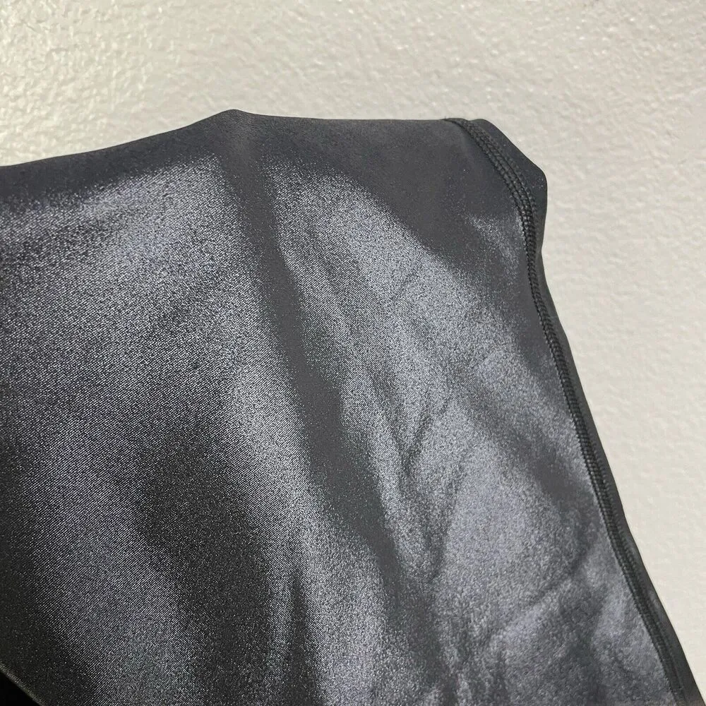 Carbon 38 Leggings Womens Medium Black Takara Shine Mid Rise Crop Workout Yoga - Image 9