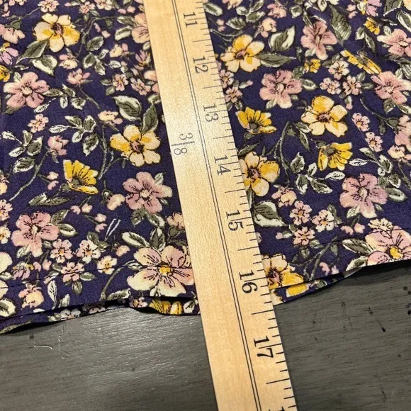 Elodie Womens Floral Skirt Size Large Mini Side‎ Cut Out Side Zip - Image 9