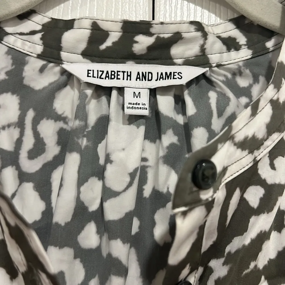 ELIZABETH AND JAMES Drop Waist Dress Womens Animal Print Size Medium - Image 6