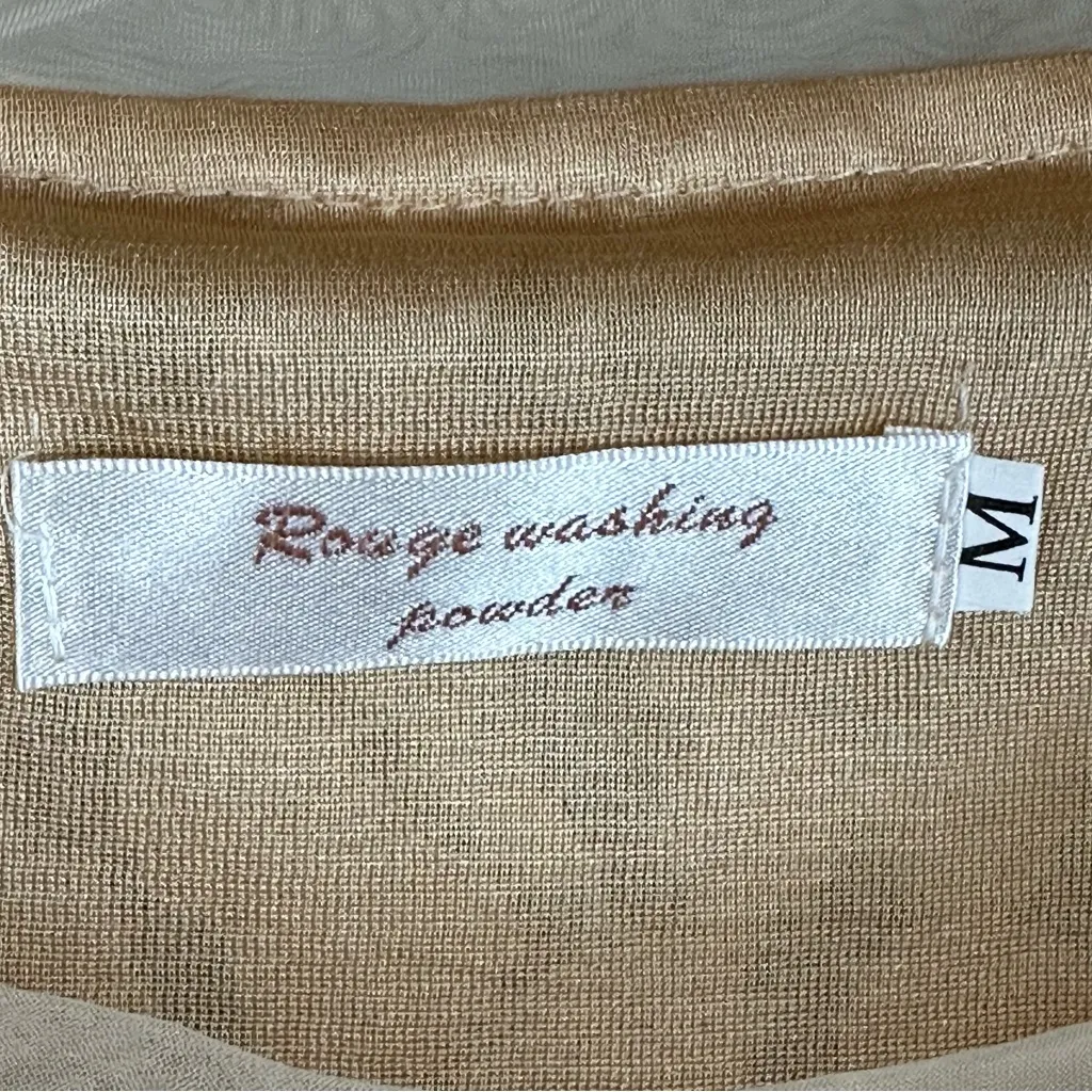 Rouge Washing Powder Cream / Nude Lace Pearl Dress XS - Image 9