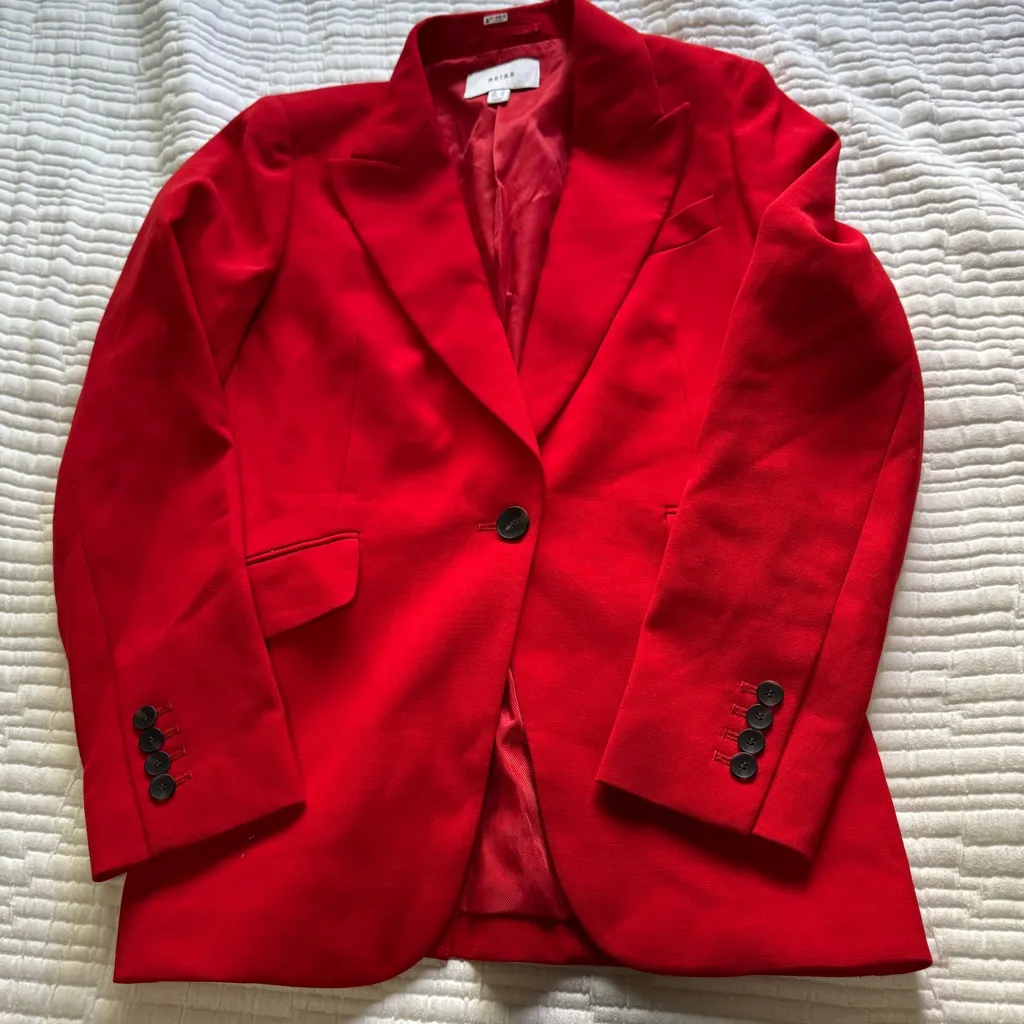 REISS  -  Millie Peaked Lapel Blazer - Image 5