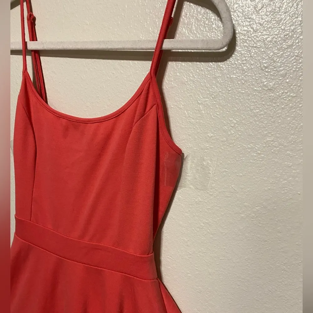 Charlotte Russe Coral Pink Sleeveless Mini Summer Dress - Image 4