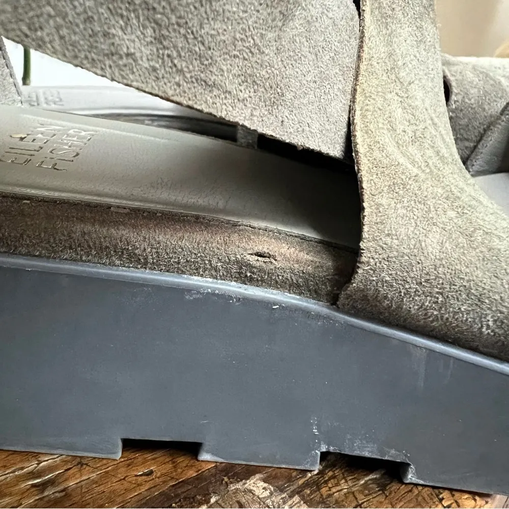 Buoy Suede Crisscross Wedge Platform Sandals size 6.5 - Image 6