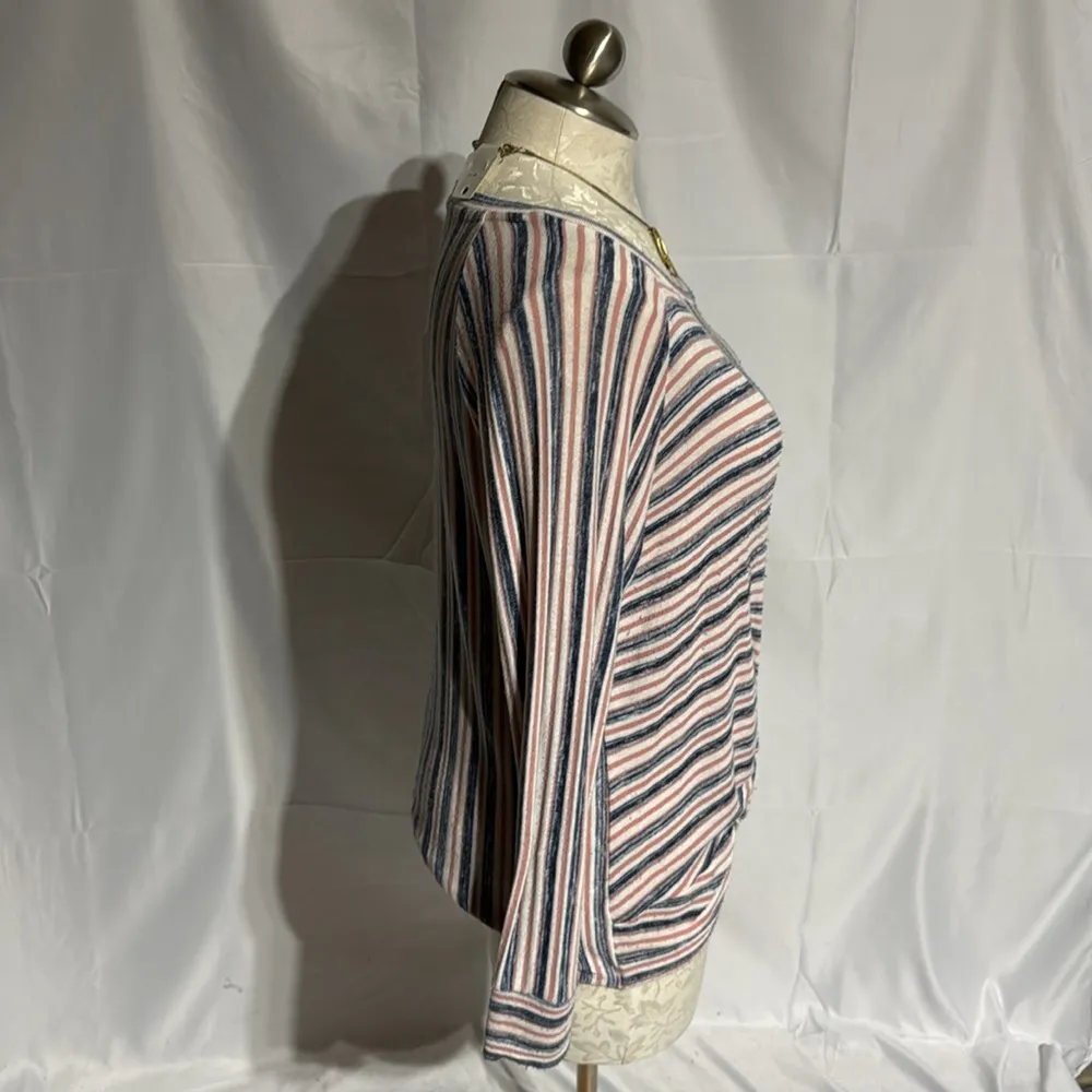 a.n.a a new approach women’s striped top size xlarge . - Image 2