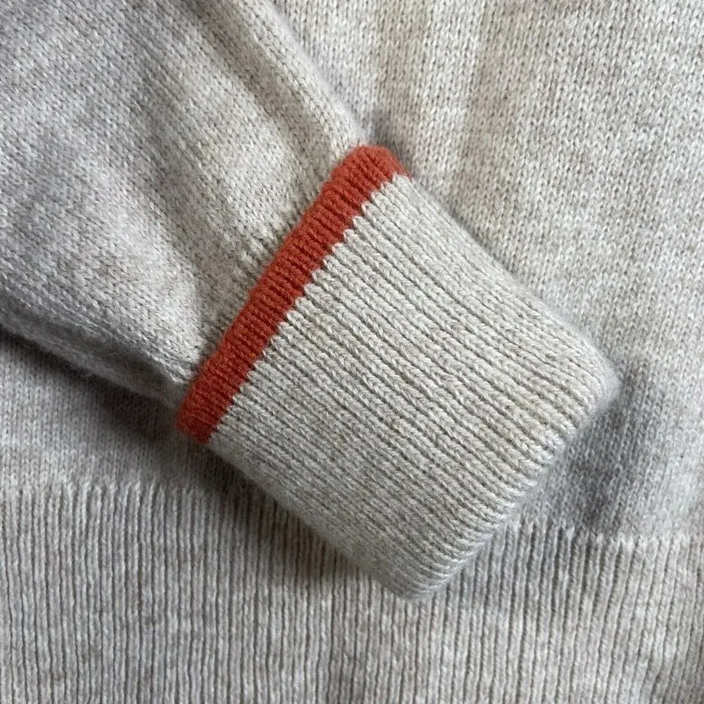 Orvis ‎ Sweater Beige Tan Knit Cotton Pullover Womens Size S Small Cozy Neutral - Image 4