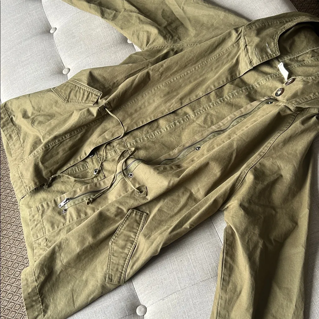 Sophie Rue Women’s Army Green Utility Jacket Size Large - Image 3