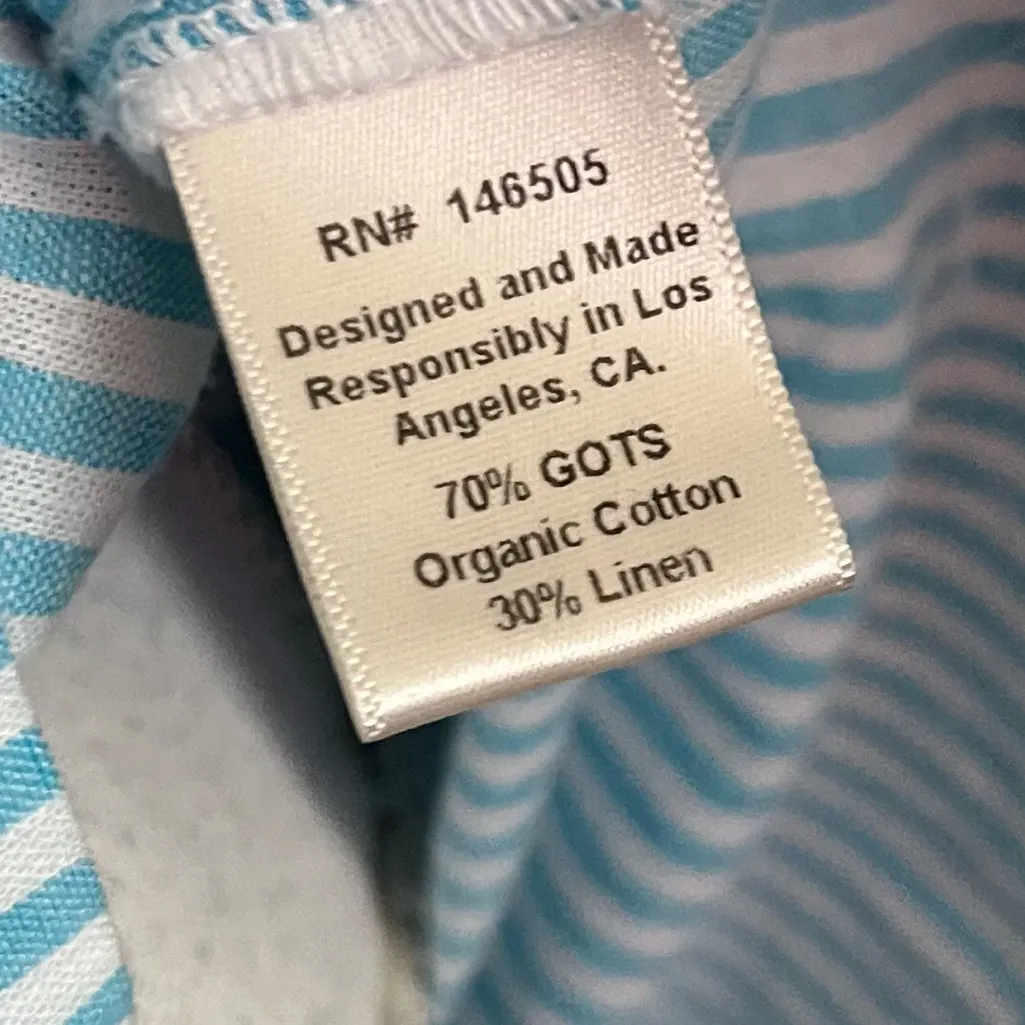La Relaxed • NWT Blue and White Striped Short Sleeve Dress - Image 3