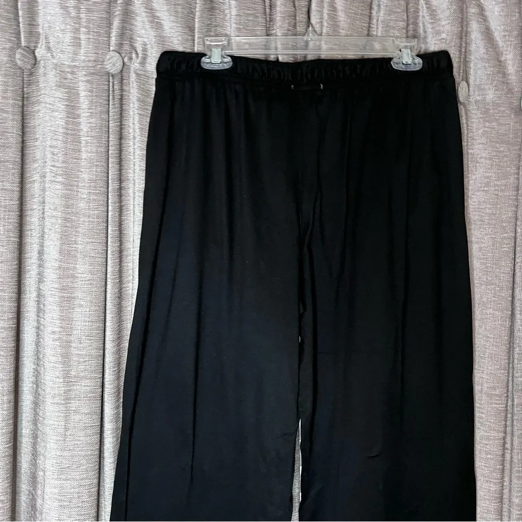 DKNY Black Soft Pajama Lounge Pants Size Medium - Image 10
