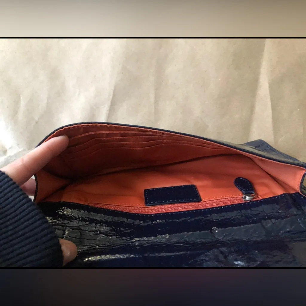 L. Erickson clutch Bag Blue - Image 4