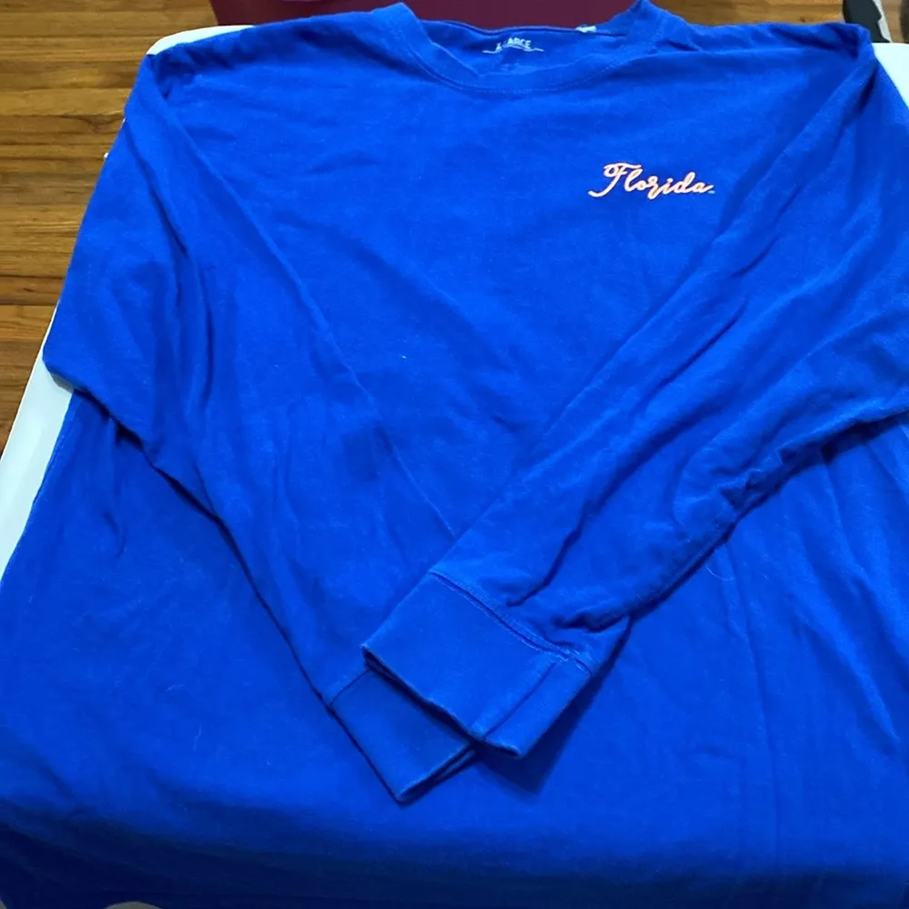 Pressbox Blue Florida Gators Long Sleeve Shirt WO SIZE XL DESIGN ON BACK CLEAN - Image 5