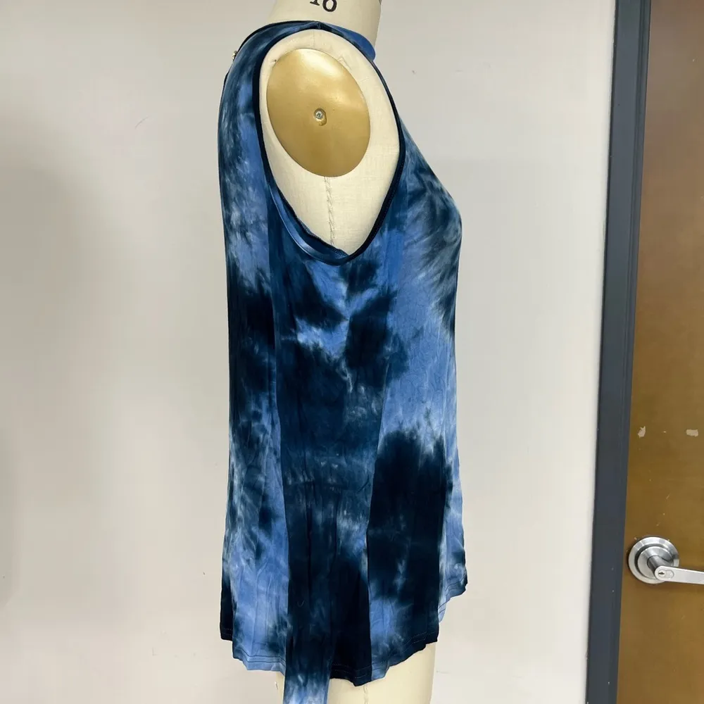 Simply Southern Cold Shoulder Tie Dye Top M - Image 8